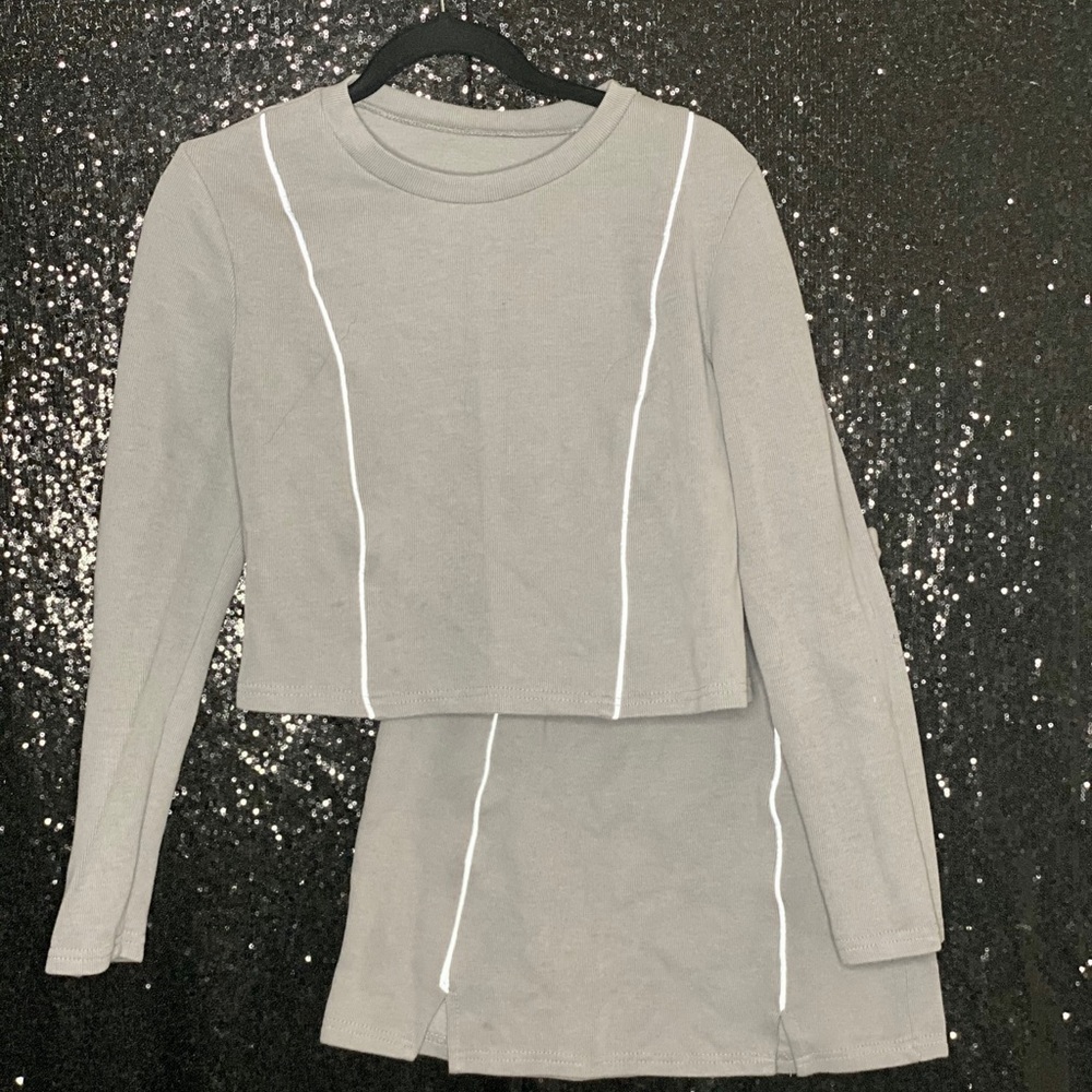Grey reflective 2 piece